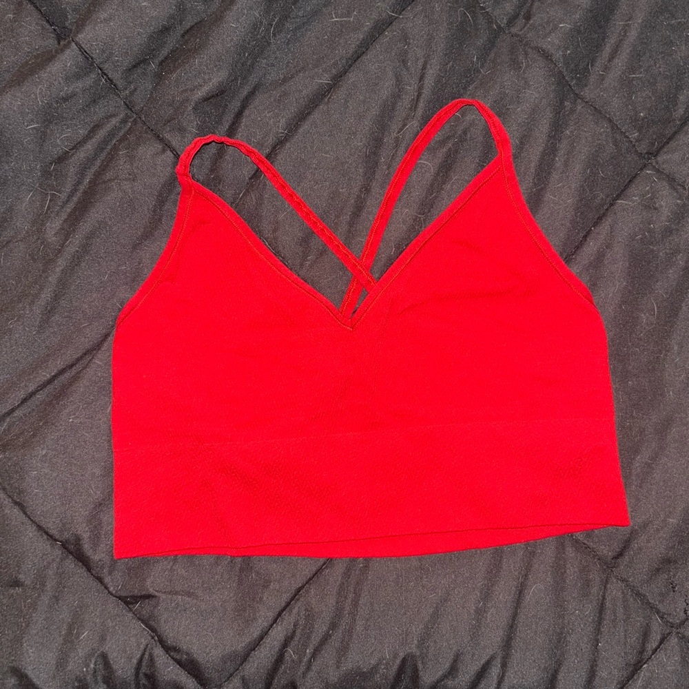 DSG Red Strappy Sports Bra